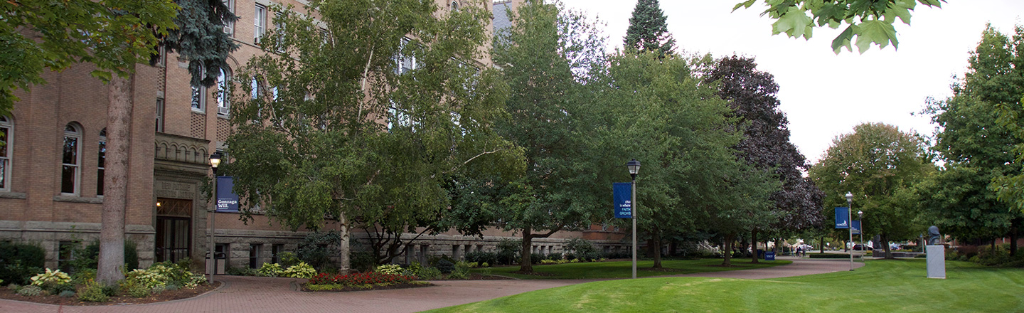 Gonzaga University Campus walkway around College Hall