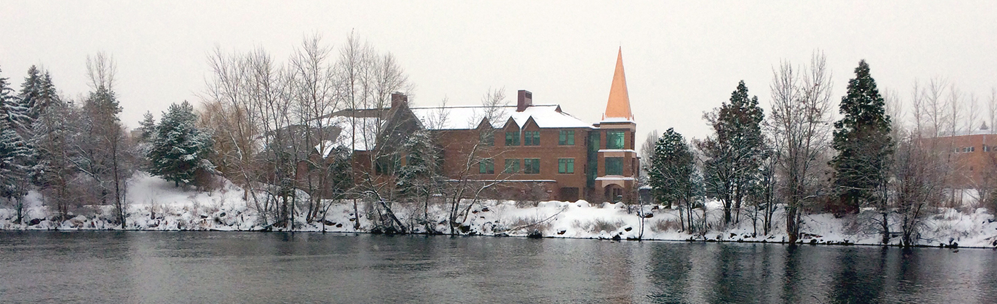 Lake Authur frozen during winter