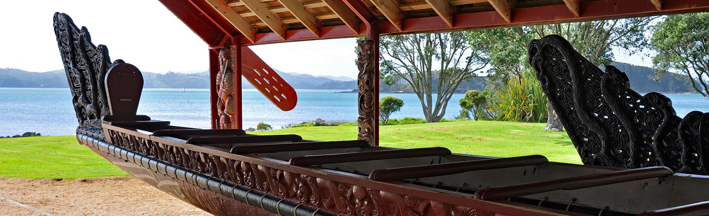 Maori War Canoe at Waitangi