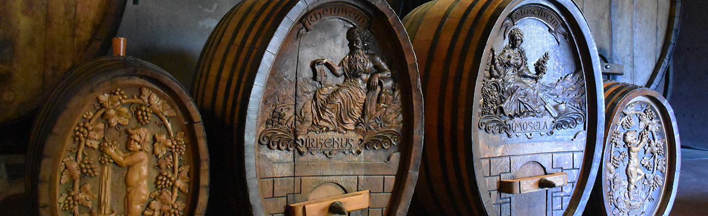 Historic wine barrels