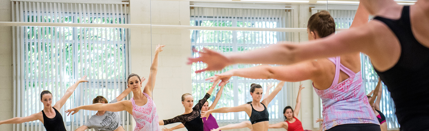 A Summer Dance Intensive class at Gonzaga University.