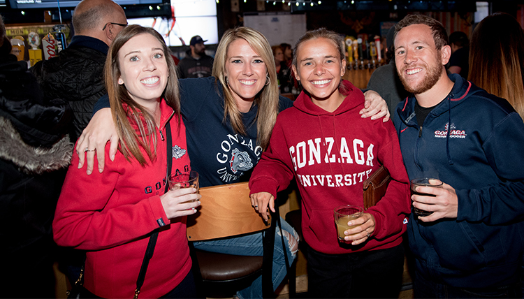 Four Gonzaga grads gather at The Silly Birch