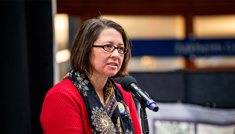 liz moore at podium