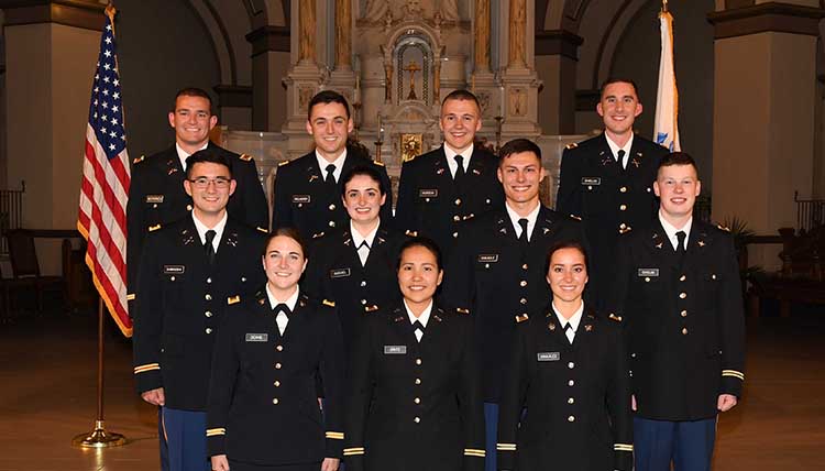 11 men and women in uniform make up the 2018 ROTC class