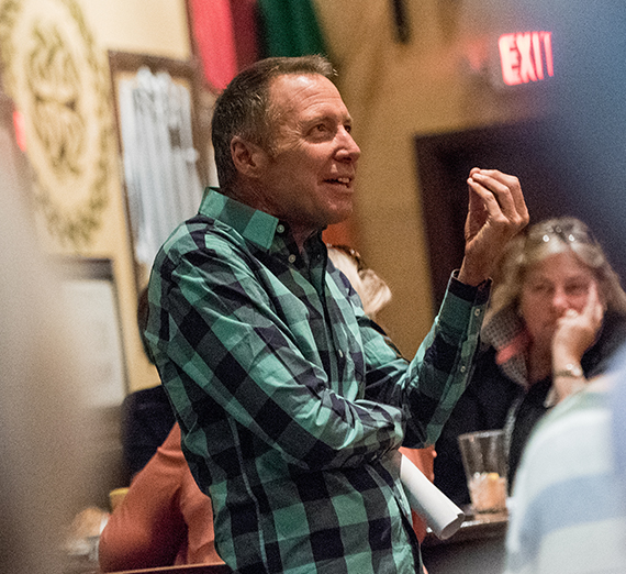 Father Stephen Hess at alumni event in CA