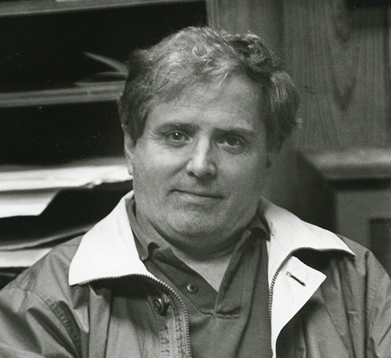 black and white head shot of art professor Robert Gilmore