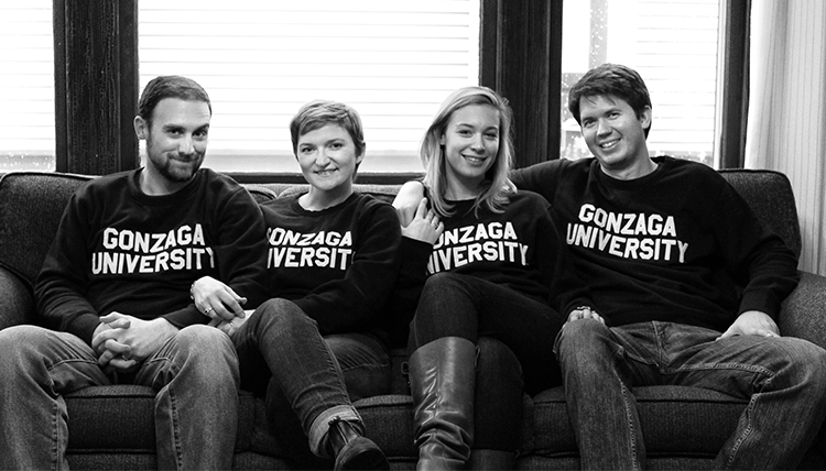 four gonzaga grads gather as friends