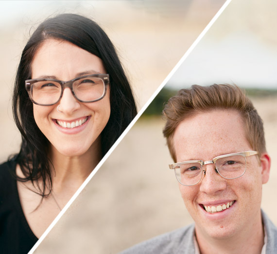 Headshots of Leah Sottile and Luke Baumgarten 