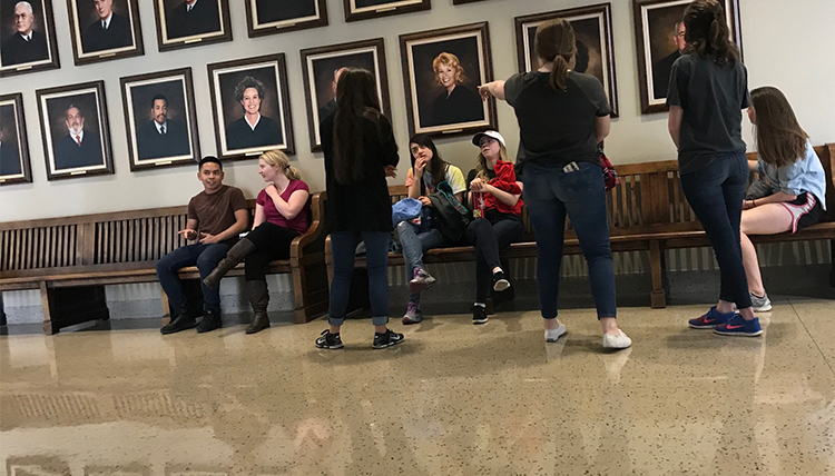 Gonzaga students wait outside AZ courtroom for Operation Streamline