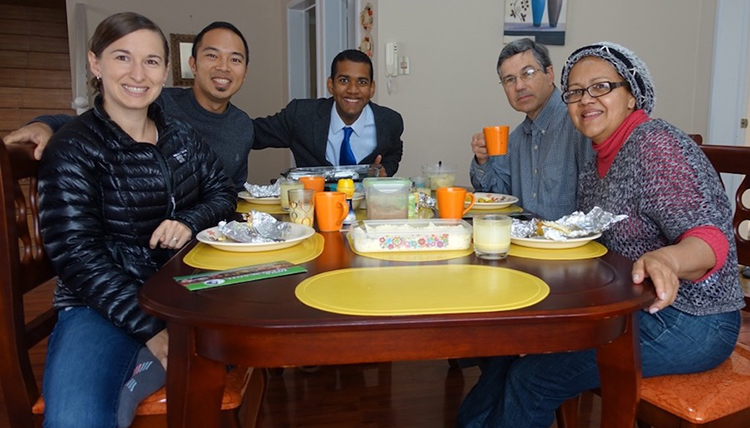 Michelle and Jedd at a homestay experience in Cuenca, Ecuador. Photo courtesy Michelle Chang