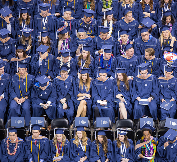 A scene from 2017 Undergraduate Commencement