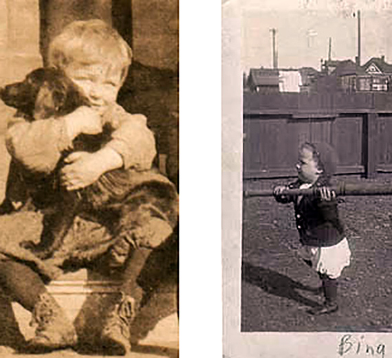 Photos of young Bing Crosby