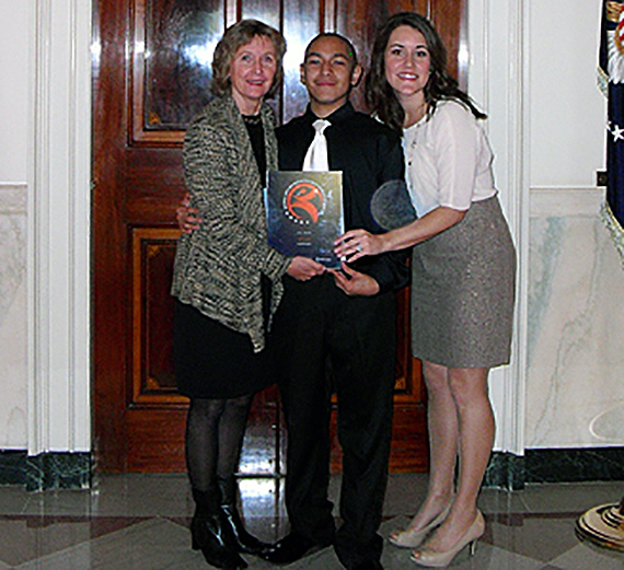 Meagan (Brncick) Terry, Salvador Flores-Martinez and Judy Anderson