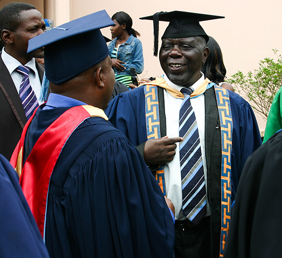 Charles Lwanga graduation in Zambia. 