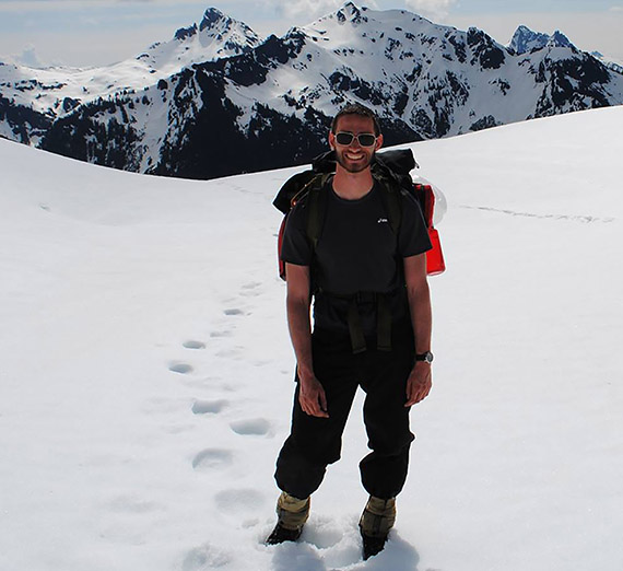 David Ahern on a mountain