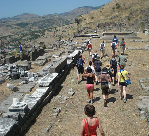 Students exploring Turkey.