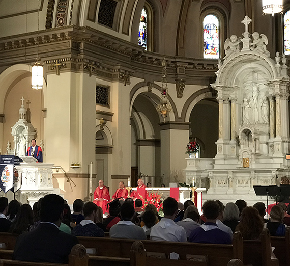 Mass of the Holy Spirit at Gonzaga.