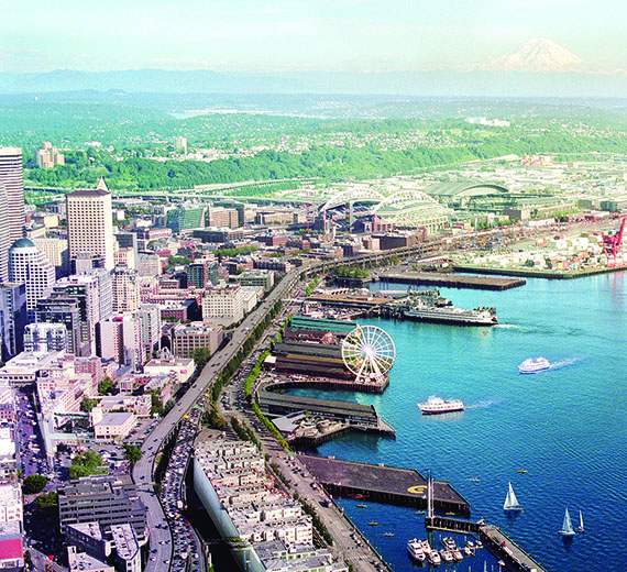 Seattle waterfront. (Image courtesy city of Seattle)
