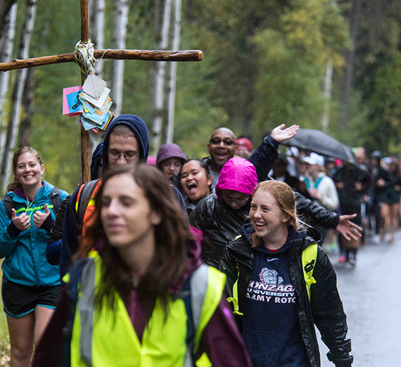 A scene from Pilgrimage 2016. (GU photo by Ed Bell)