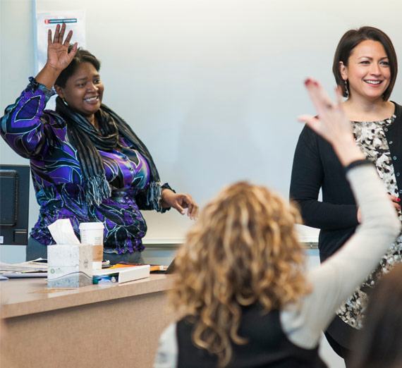 Class in the Rosauer Center for Education. (Photo by Austin Ilg)