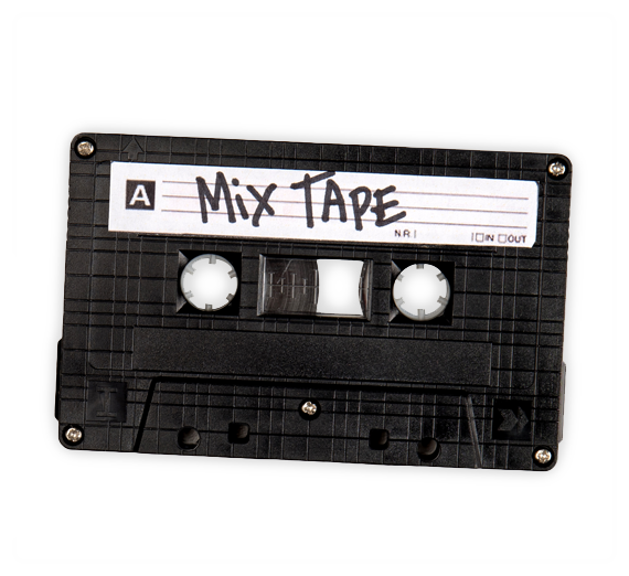 cassette tape labeled tape mix 