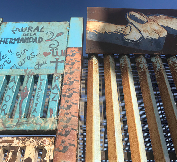 the border wall near Tijuana Mexico