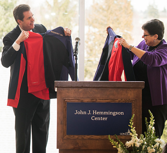 GU, UW presidents celebrate partnership.