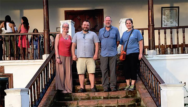 Group photo of  Community of Practice Cohort yielding a group of five successful candidates collaborating with PUJ faculty on four projects.