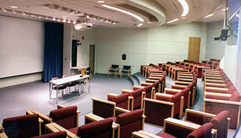 Empty seats in the Foley Teleconference Center 1992