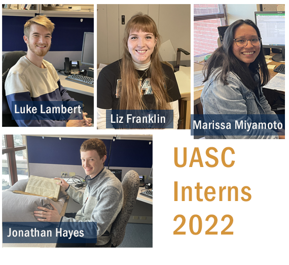 UASC student Interns, Luke Lambert, Liz Franklin, Jonathan Hayes and Marissa Miyamoto 