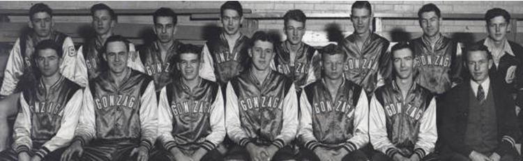 One of Frank Pavel's northwest championship Zag basketball teams