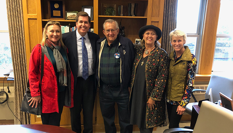 Gonzaga President Thayne McCulloh and Frank Pavel (and family)