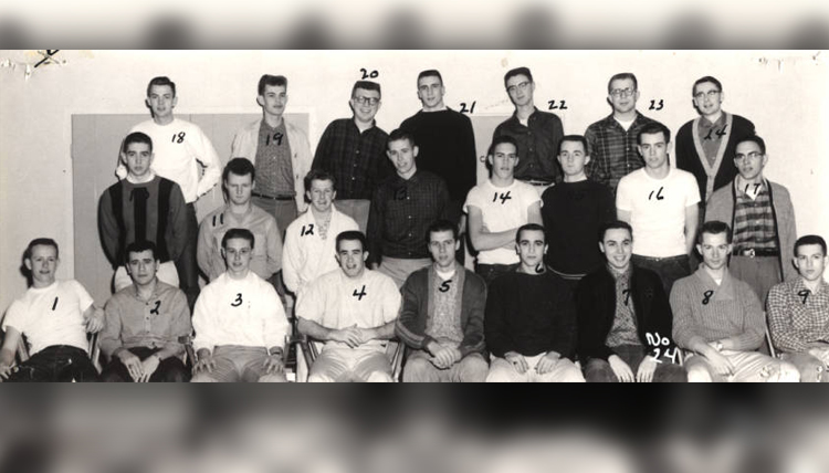 Welch Hall 1960-1961 second floor residents