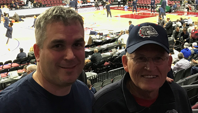 The Larkins enjoy Gonzaga Men's Basketball tournament run