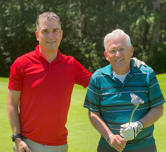 Tom Larkin and his father, Tom Sr.