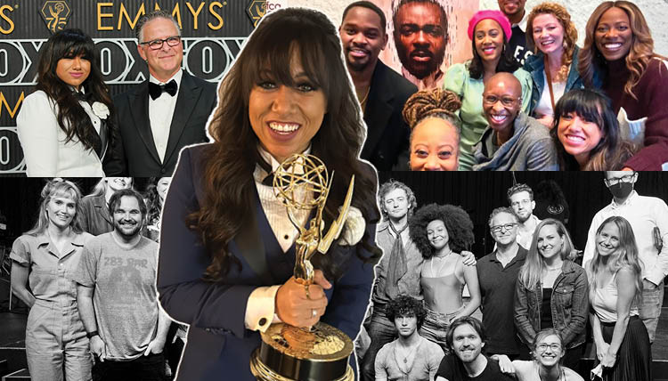 Mandi Price holds Emmy 