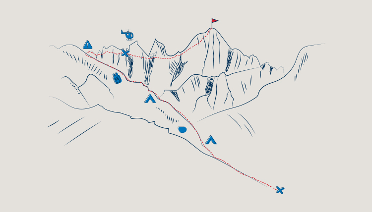 illustrated trail map of mount whitney