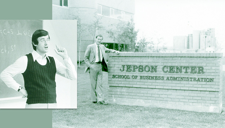 two old black and white images of Bud Barnes