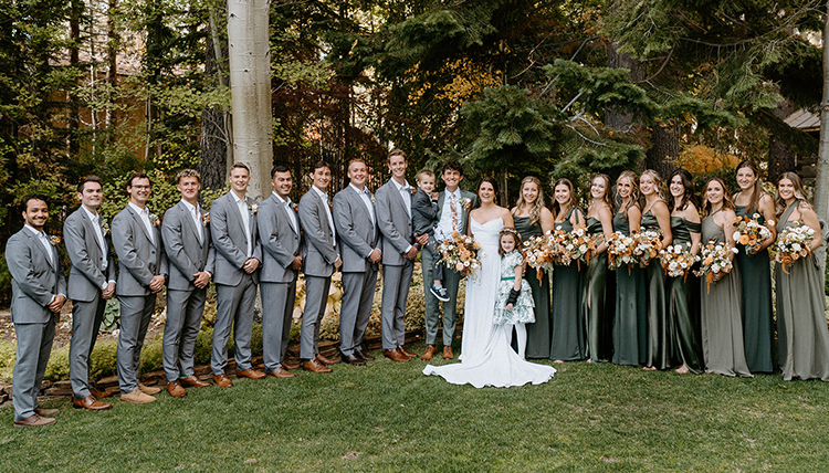 Wedding photo from ’21 Shannon Page and ’22 Cody Buckley.