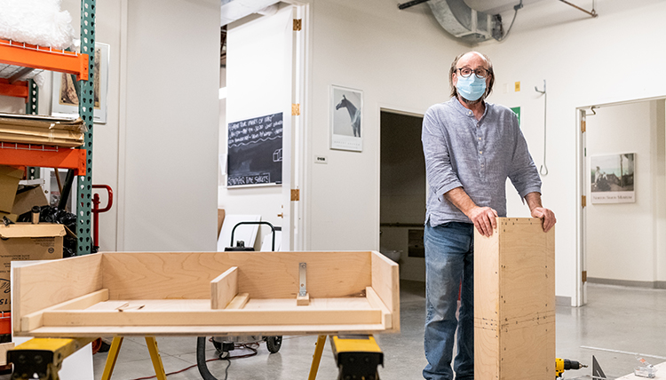 man with tools and equipment