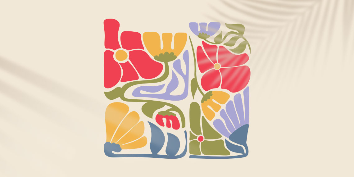 colorful flower graphic