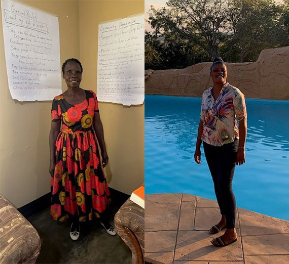 Mama Josephine (left) and Mama Katendi (right) – two of our many teachers in Zambia