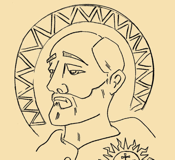 Drawing of St. Ignatius  