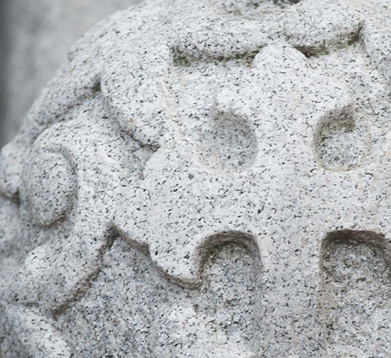 Crosses carved in stone