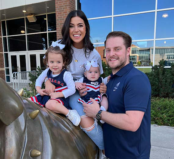 parents and babies at spike