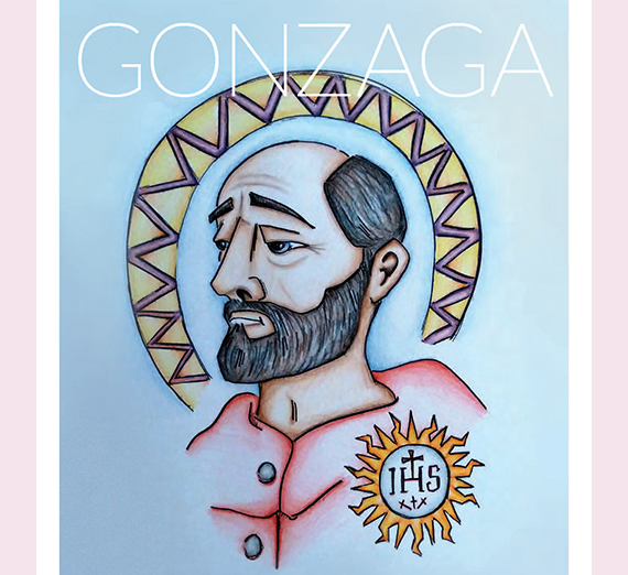 illustration of st. ignatius in colored pencil