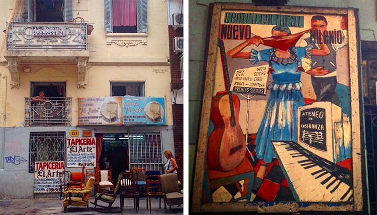 two photos from buenos aires