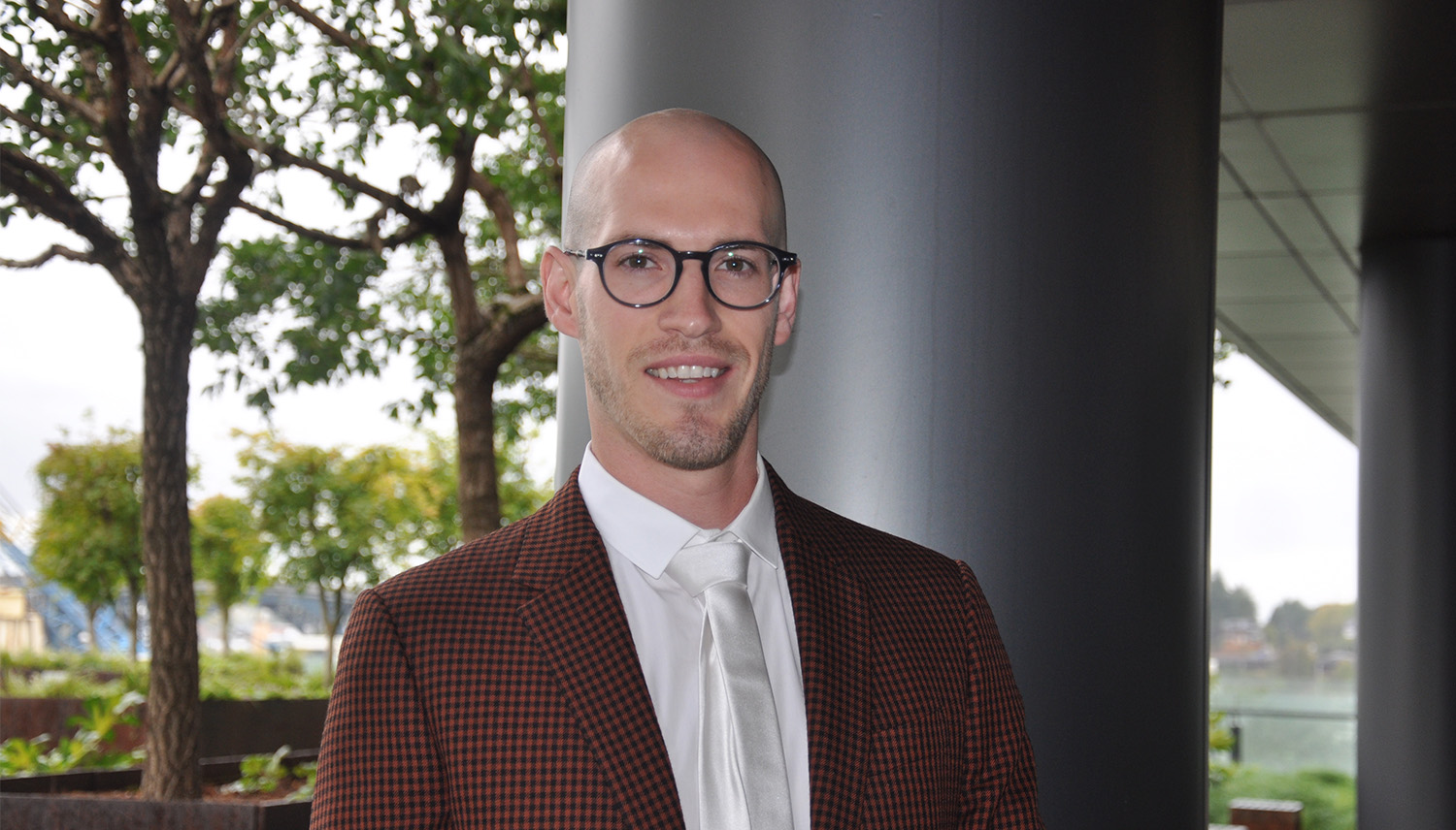 Kyle Batrusch poses for a photo.