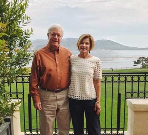 Gonzaga alumnus Tom Woodley ('69) and his wife Nancy