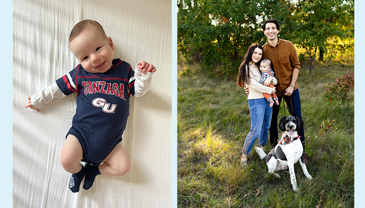 Baby Zag Carter on the left and baby Zag Rafe on the right.